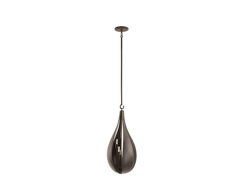 Bali 5-Light Pendant in Black Cashmere